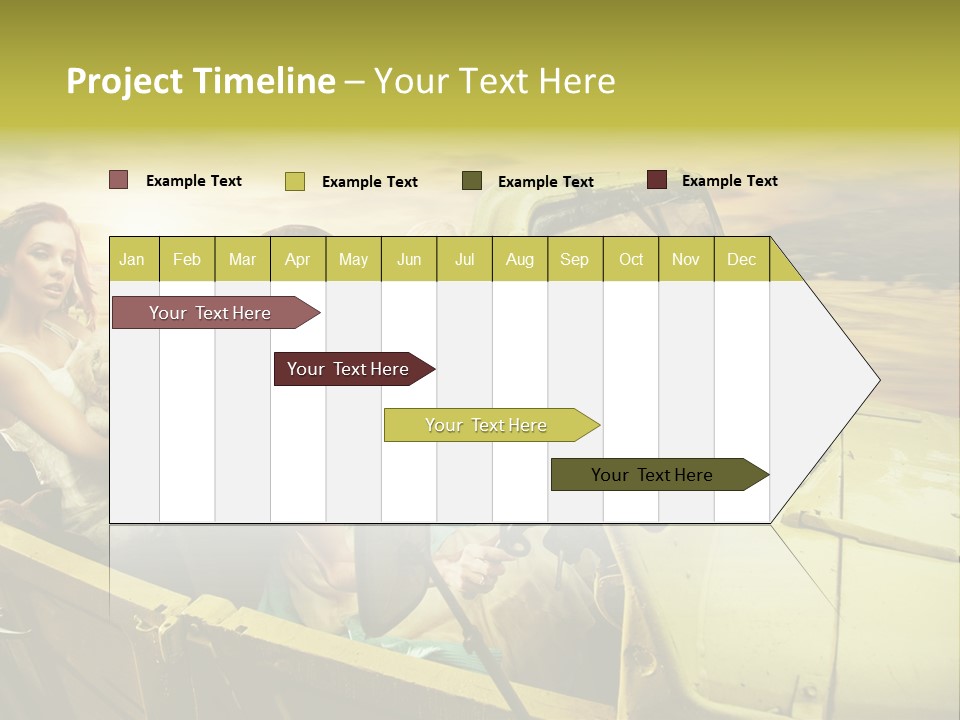 Girl Cheerful Lifestyles PowerPoint Template