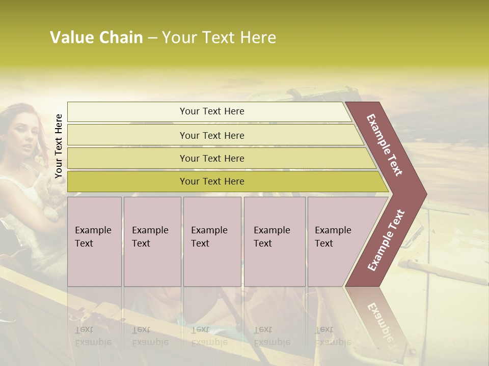 Girl Cheerful Lifestyles PowerPoint Template