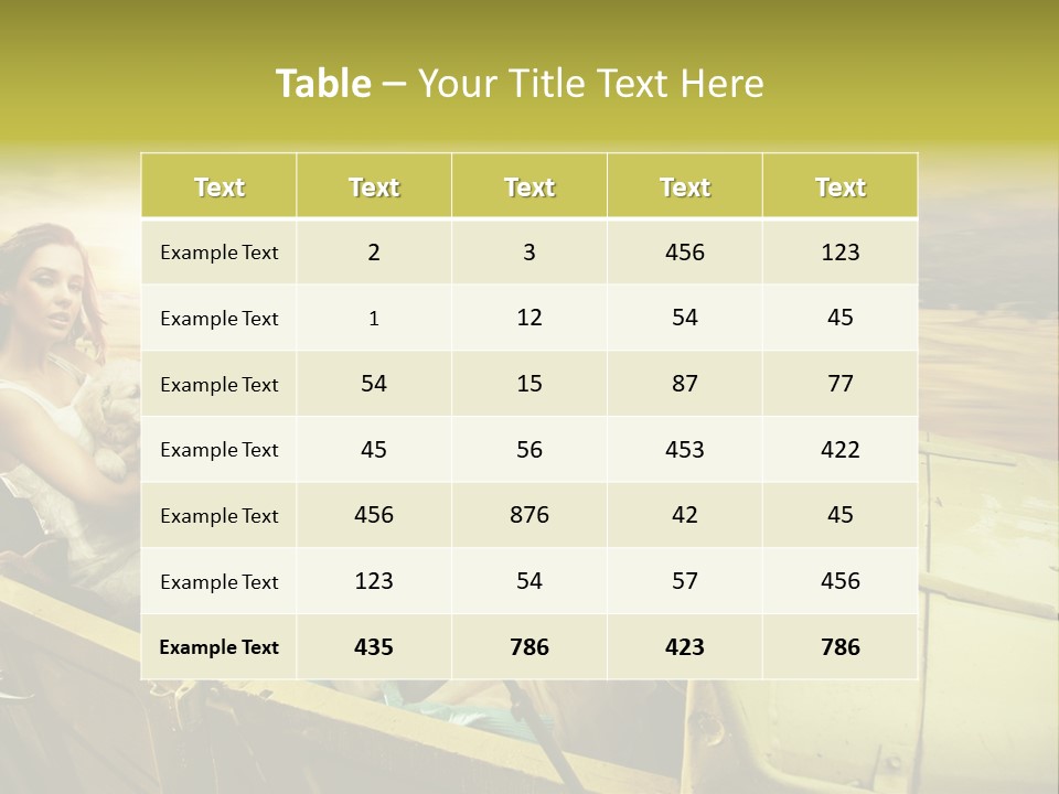 Girl Cheerful Lifestyles PowerPoint Template