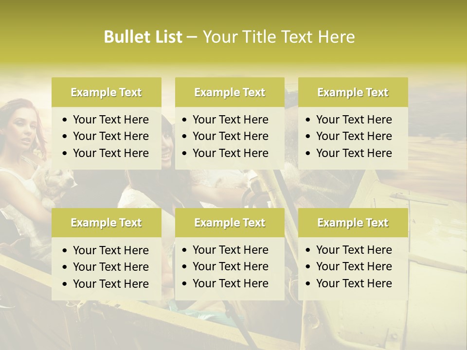 Girl Cheerful Lifestyles PowerPoint Template