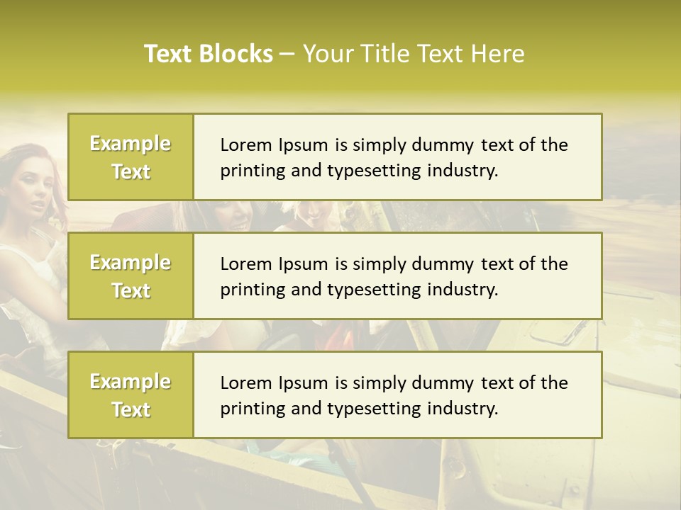 Girl Cheerful Lifestyles PowerPoint Template