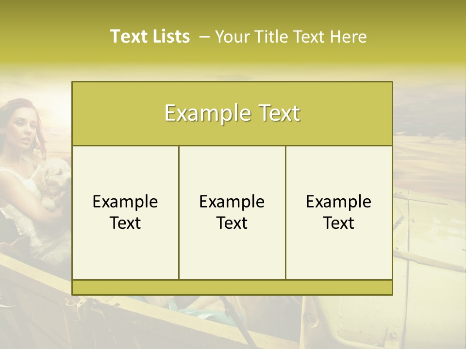 Girl Cheerful Lifestyles PowerPoint Template