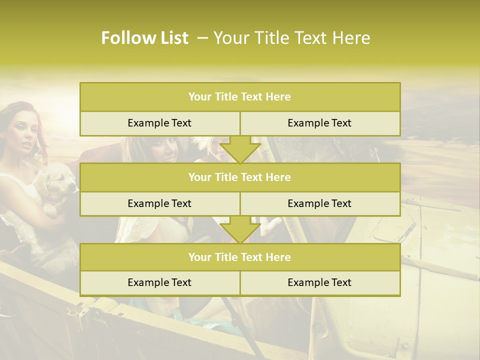 Girl Cheerful Lifestyles PowerPoint Template