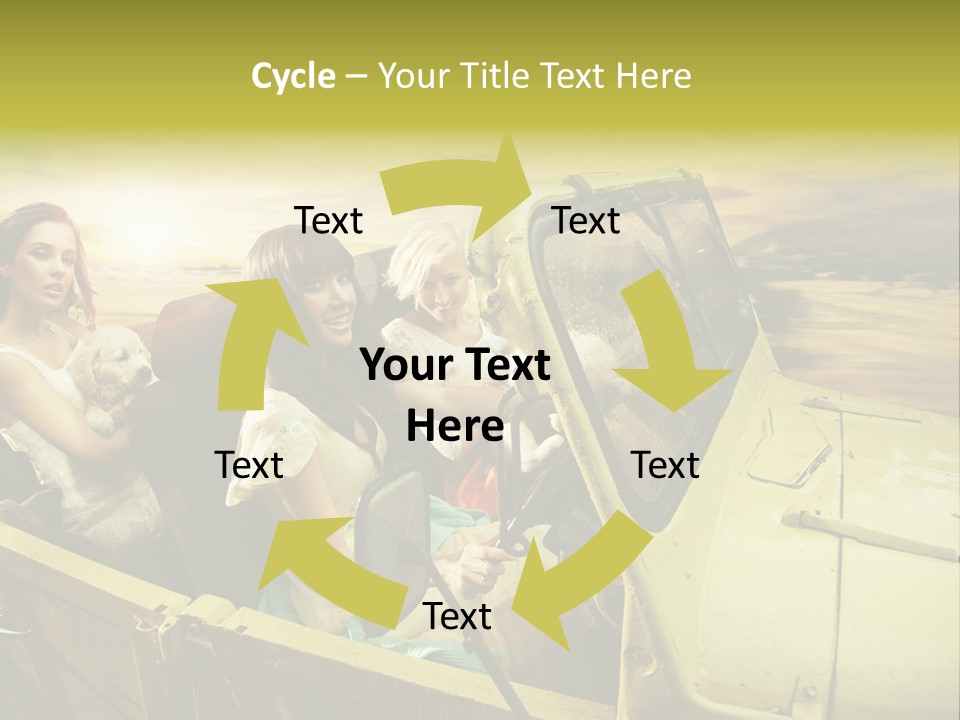 Girl Cheerful Lifestyles PowerPoint Template