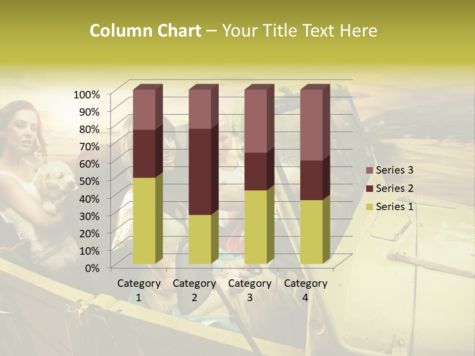 Girl Cheerful Lifestyles PowerPoint Template
