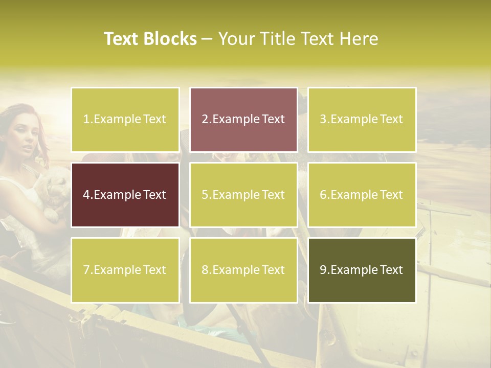 Girl Cheerful Lifestyles PowerPoint Template