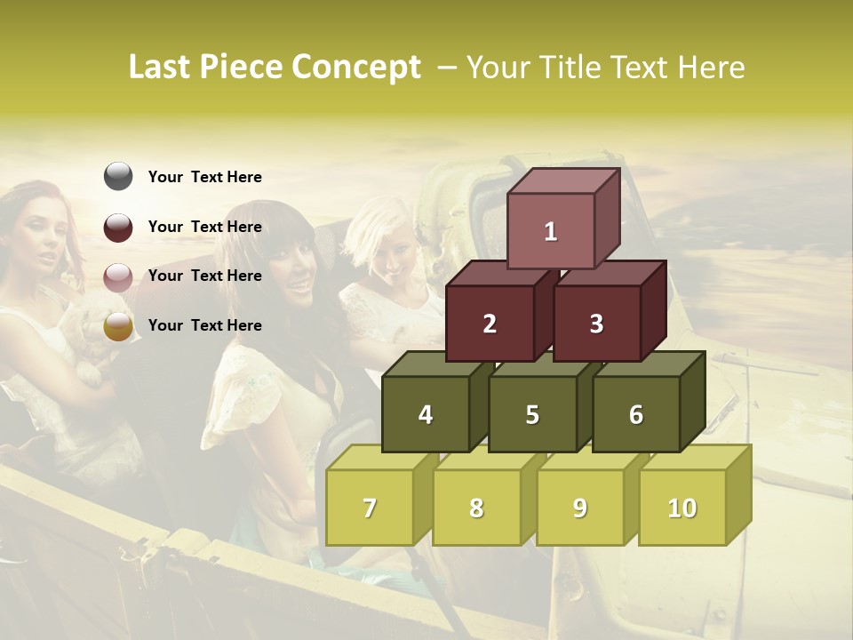 Girl Cheerful Lifestyles PowerPoint Template