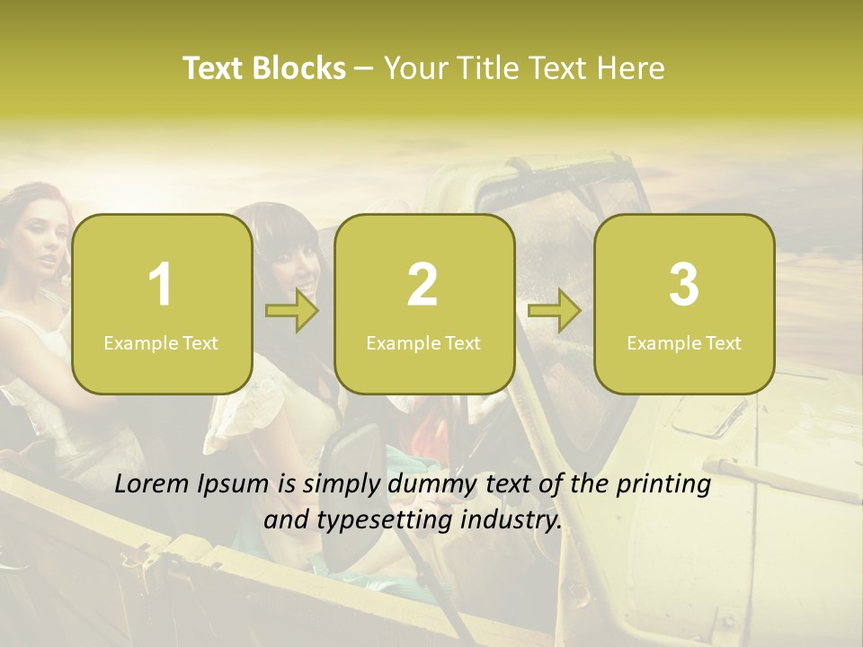 Girl Cheerful Lifestyles PowerPoint Template