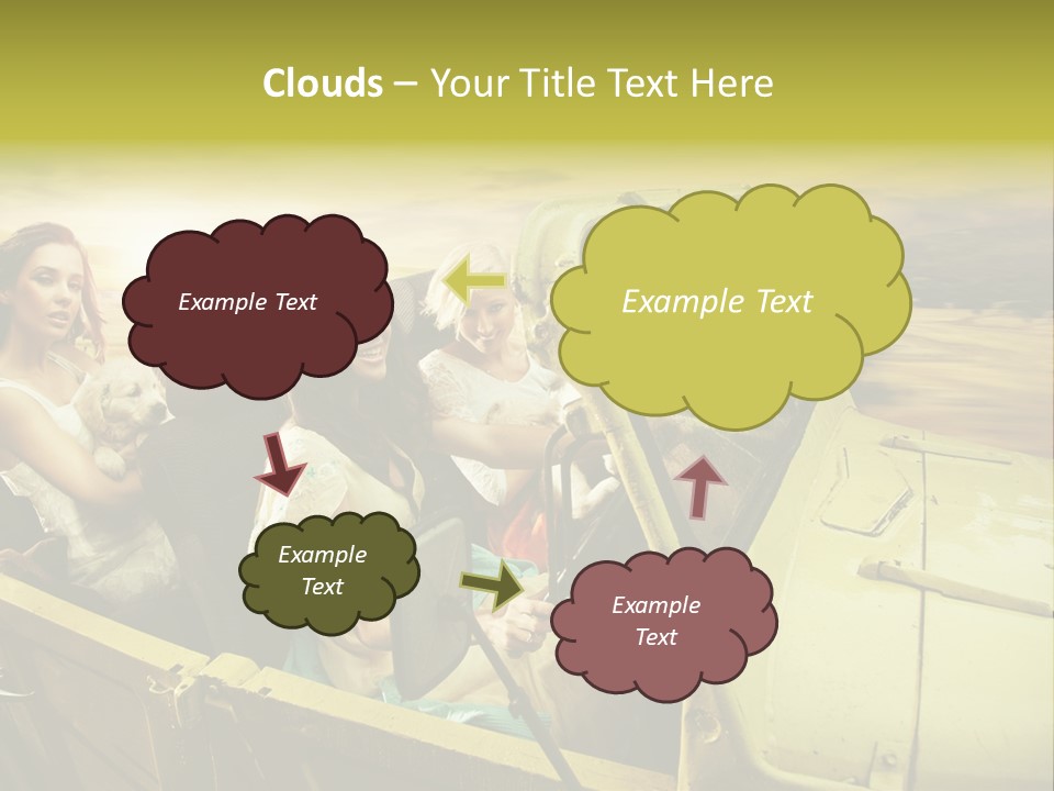 Girl Cheerful Lifestyles PowerPoint Template