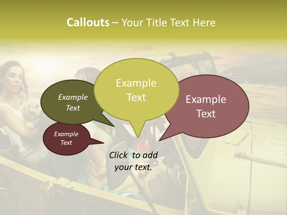 Girl Cheerful Lifestyles PowerPoint Template