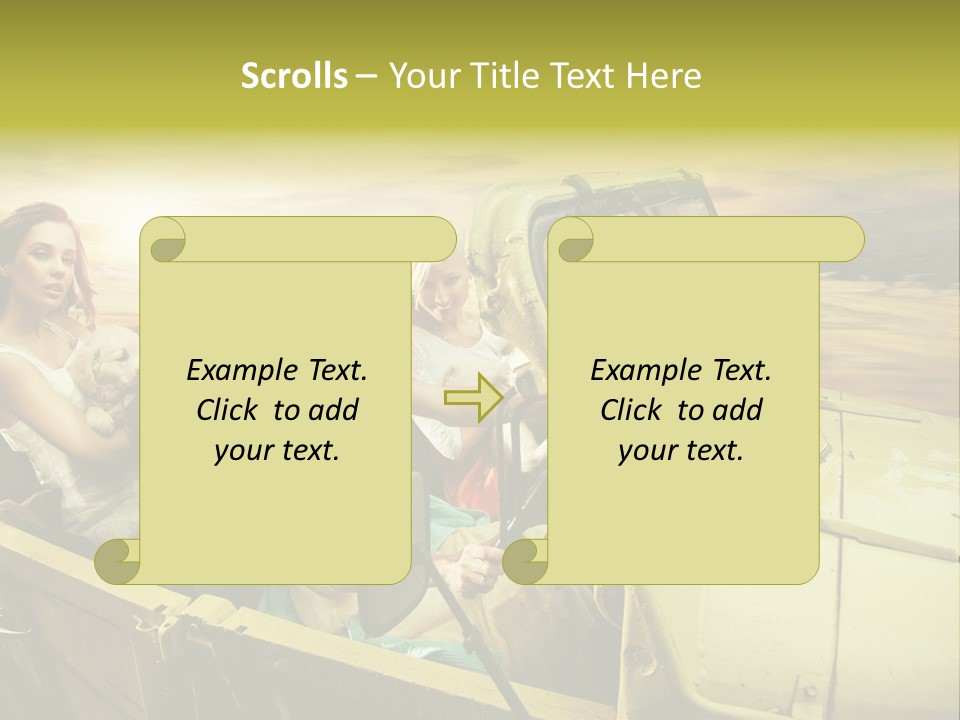 Girl Cheerful Lifestyles PowerPoint Template