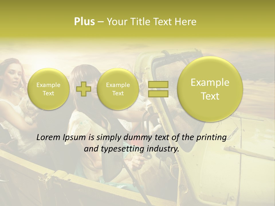 Girl Cheerful Lifestyles PowerPoint Template