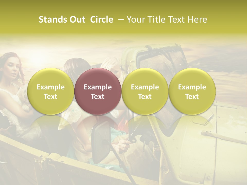 Girl Cheerful Lifestyles PowerPoint Template