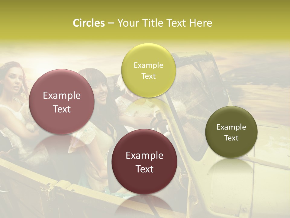 Girl Cheerful Lifestyles PowerPoint Template