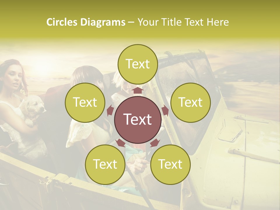 Girl Cheerful Lifestyles PowerPoint Template