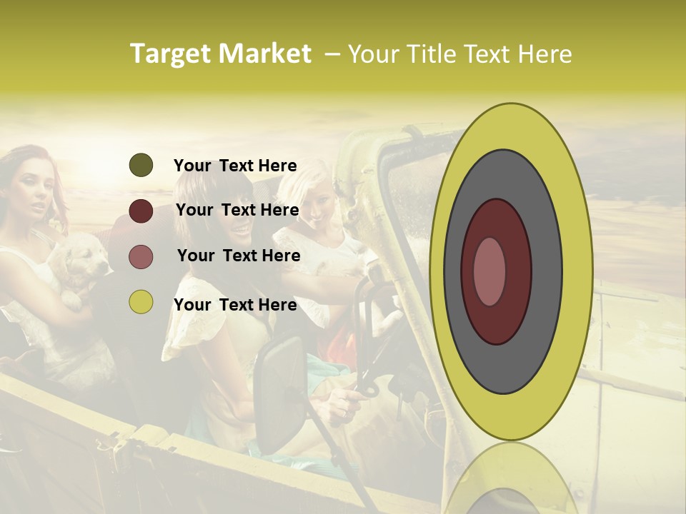 Girl Cheerful Lifestyles PowerPoint Template