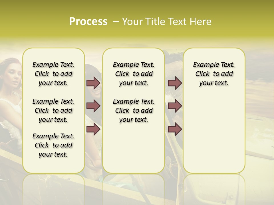 Girl Cheerful Lifestyles PowerPoint Template