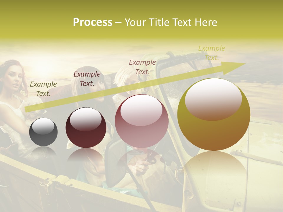 Girl Cheerful Lifestyles PowerPoint Template