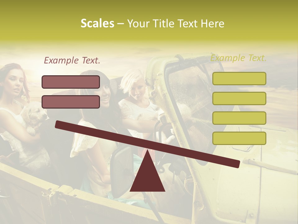 Girl Cheerful Lifestyles PowerPoint Template