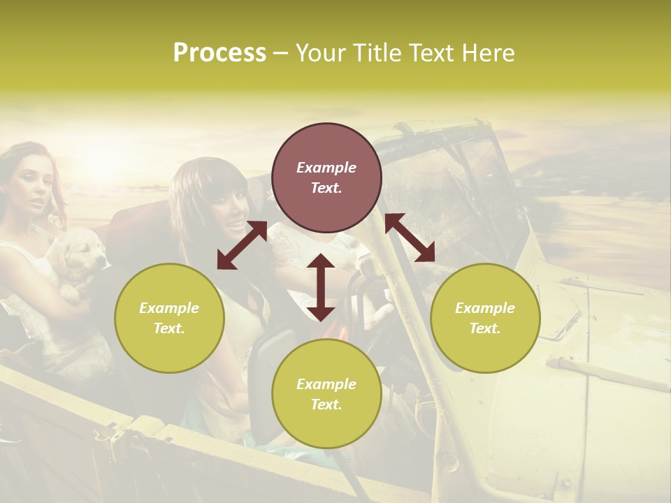 Girl Cheerful Lifestyles PowerPoint Template