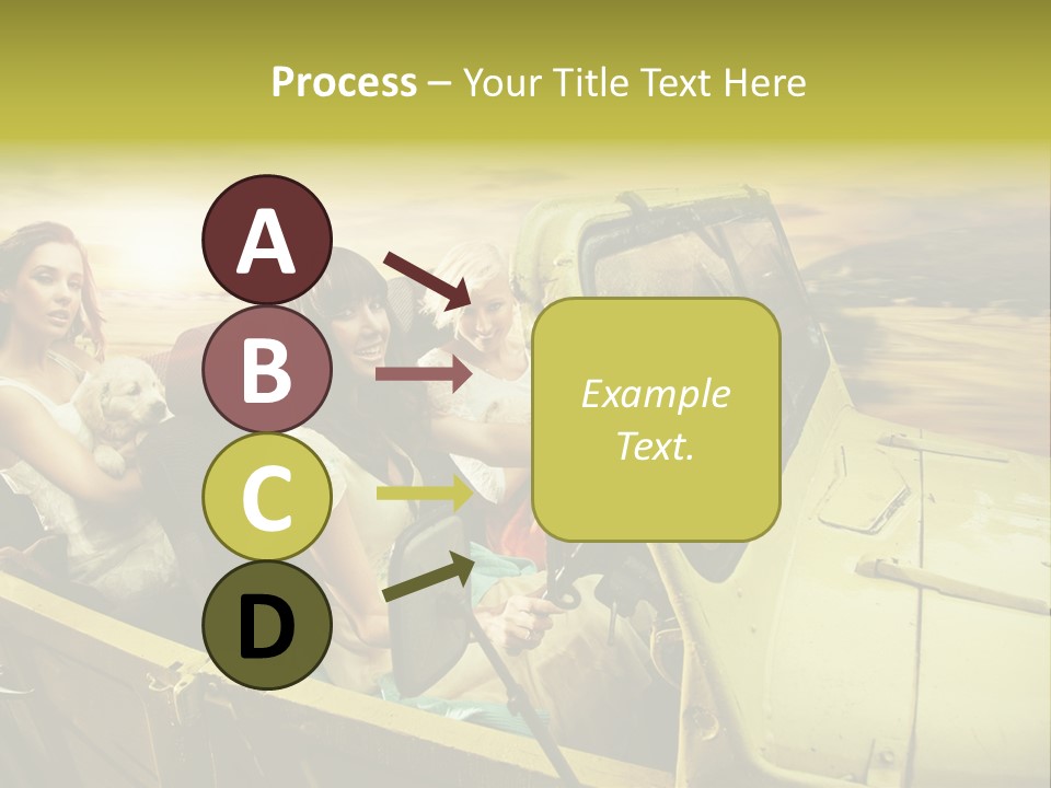 Girl Cheerful Lifestyles PowerPoint Template