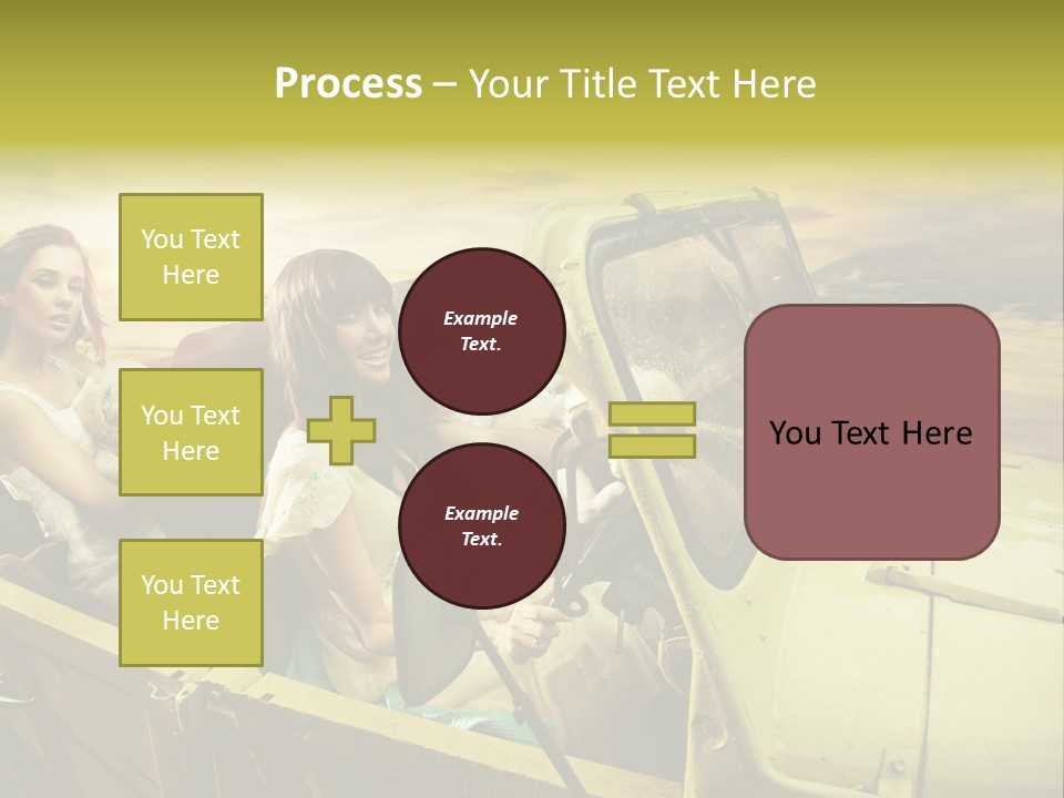 Girl Cheerful Lifestyles PowerPoint Template