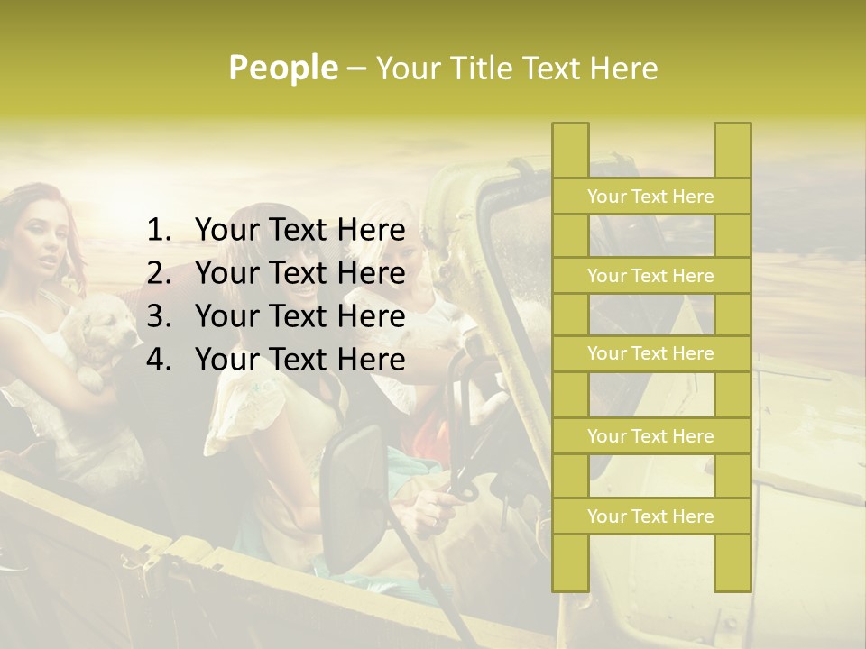 Girl Cheerful Lifestyles PowerPoint Template