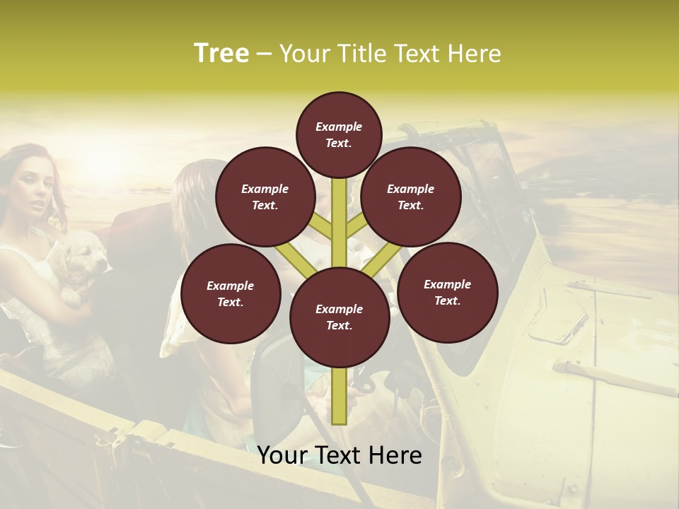 Girl Cheerful Lifestyles PowerPoint Template