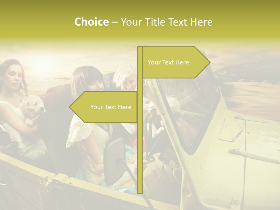 Girl Cheerful Lifestyles PowerPoint Template