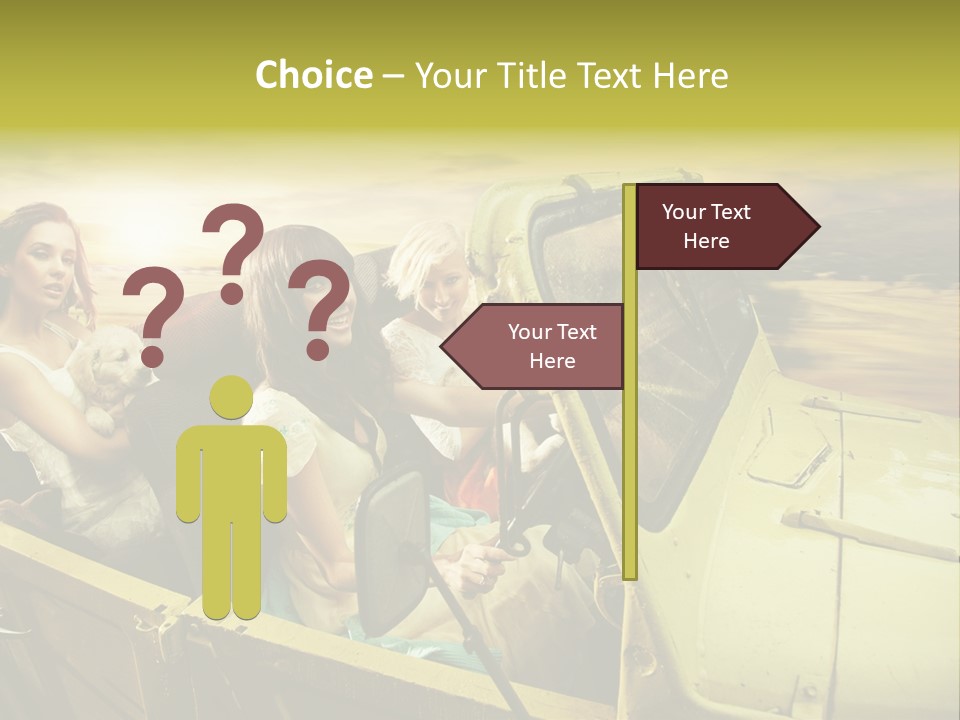 Girl Cheerful Lifestyles PowerPoint Template