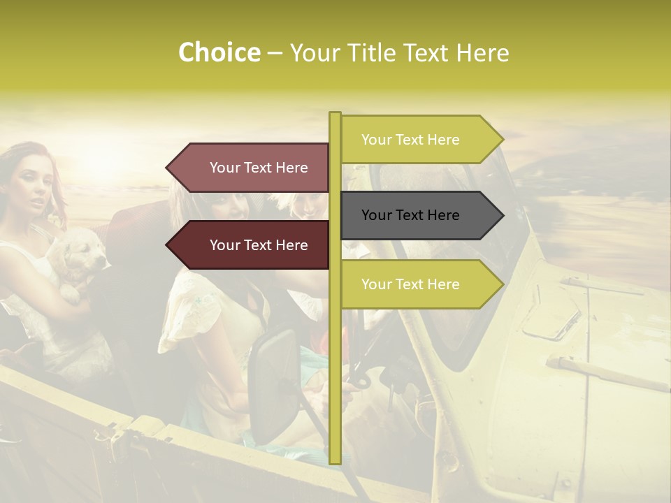 Girl Cheerful Lifestyles PowerPoint Template