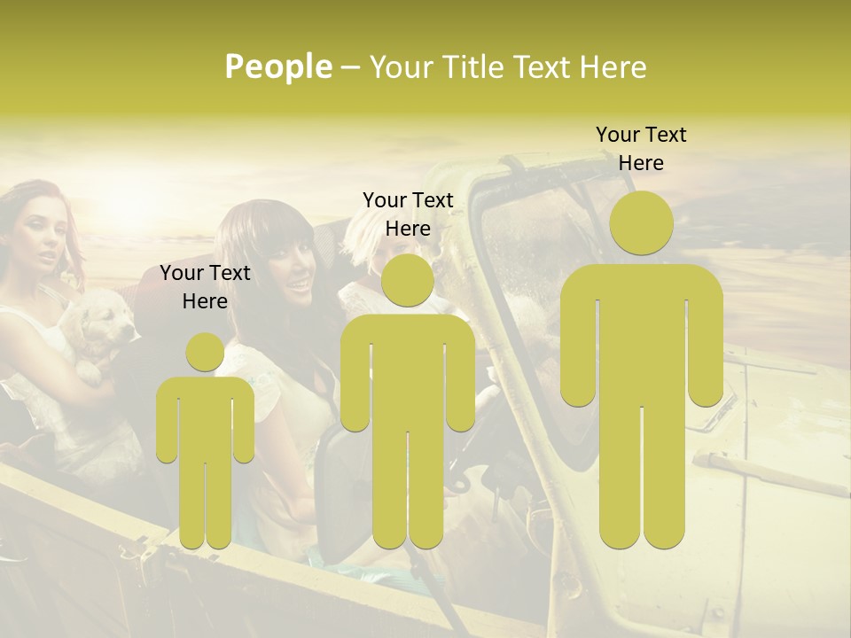 Girl Cheerful Lifestyles PowerPoint Template