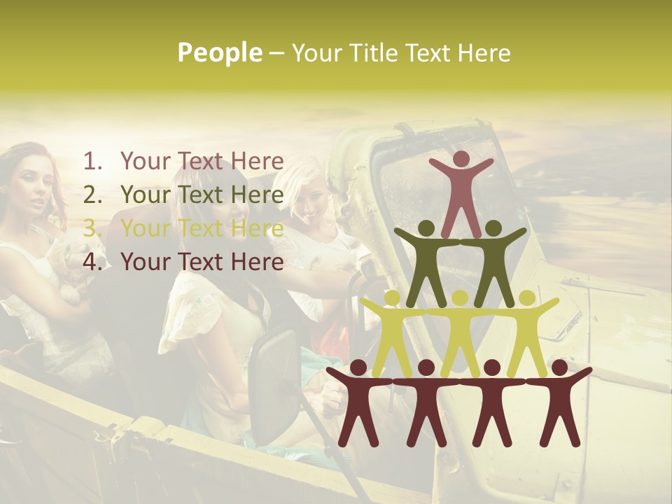 Girl Cheerful Lifestyles PowerPoint Template