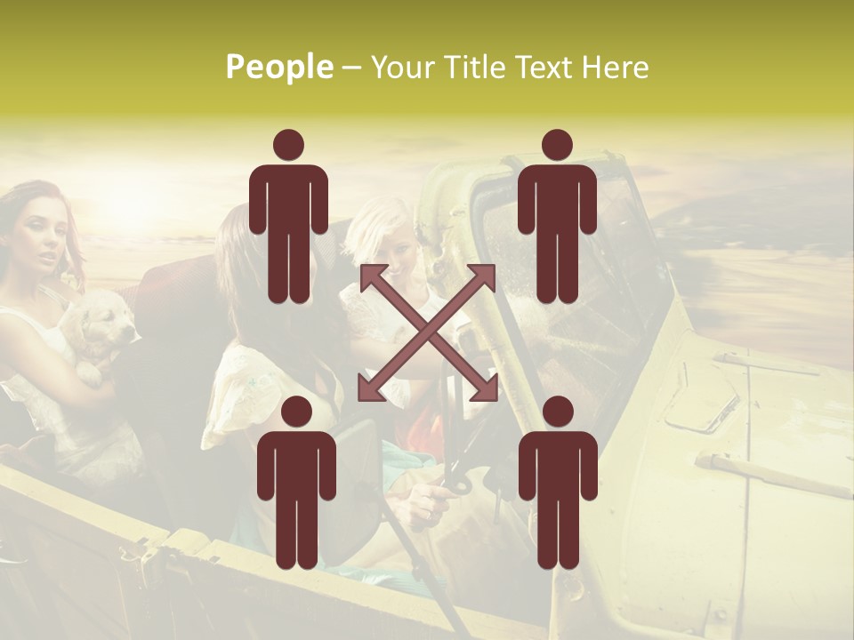 Girl Cheerful Lifestyles PowerPoint Template