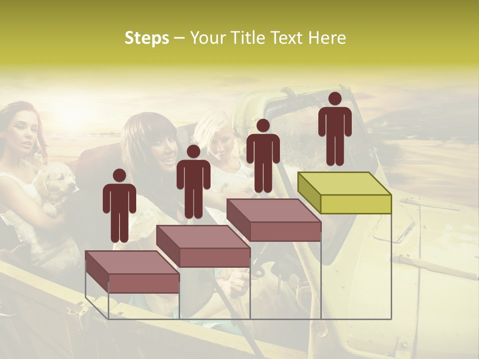 Girl Cheerful Lifestyles PowerPoint Template