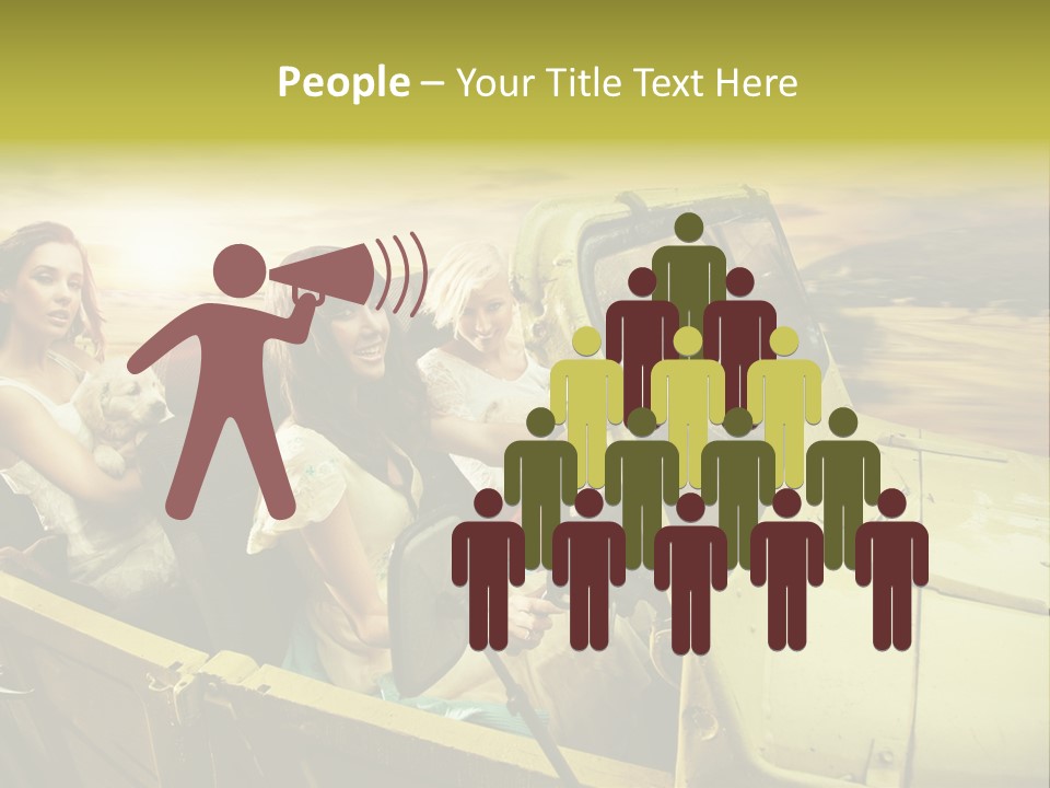 Girl Cheerful Lifestyles PowerPoint Template