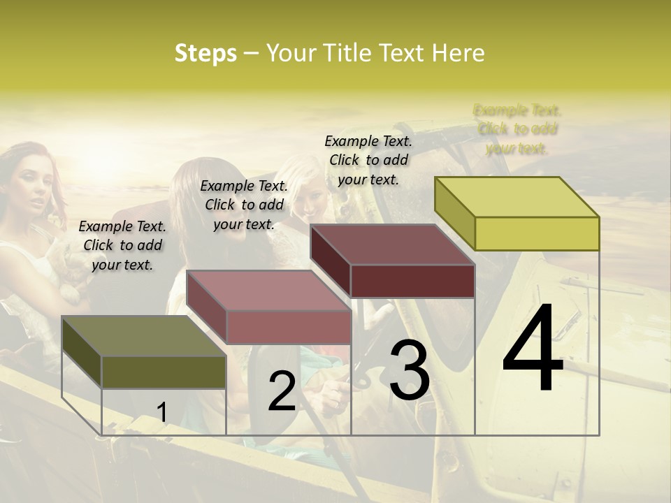 Girl Cheerful Lifestyles PowerPoint Template