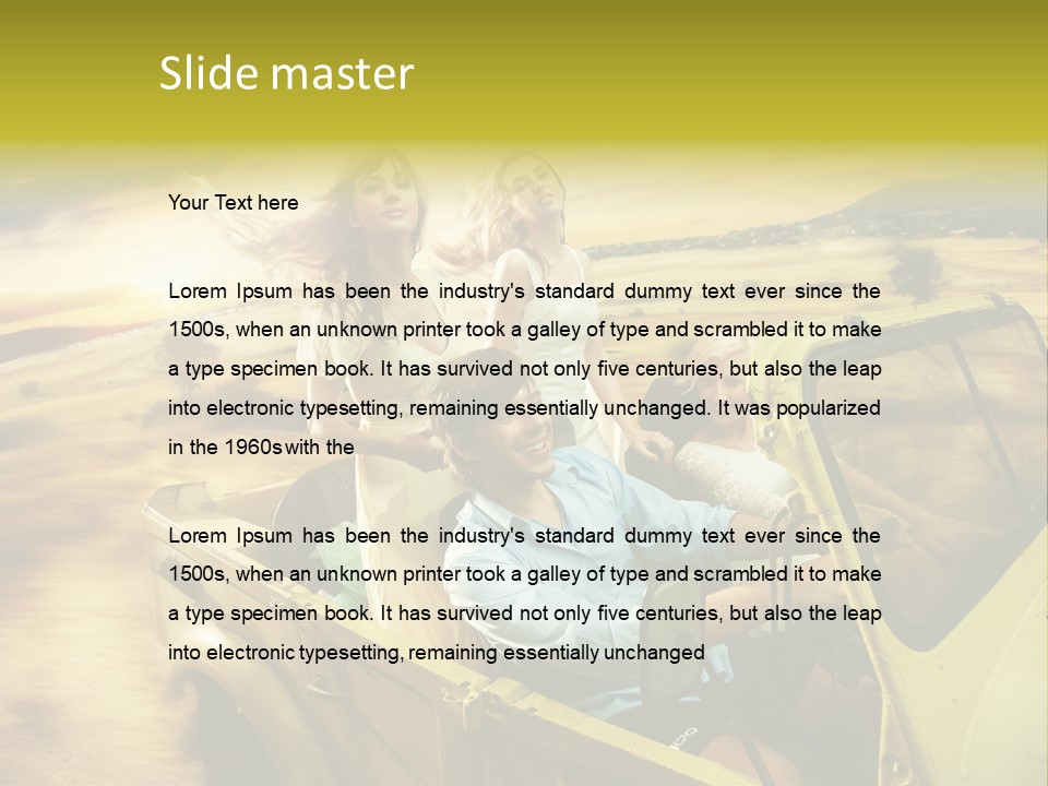 Dog Young Happy PowerPoint Template