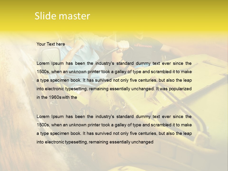 Convertible Old Man PowerPoint Template