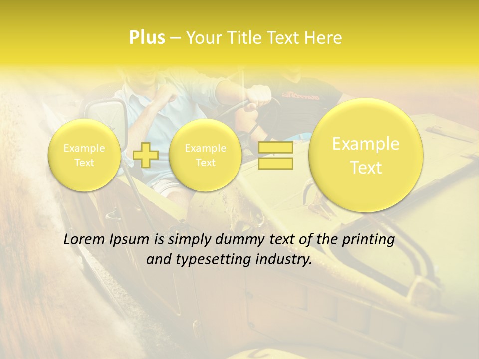 Convertible Old Man PowerPoint Template