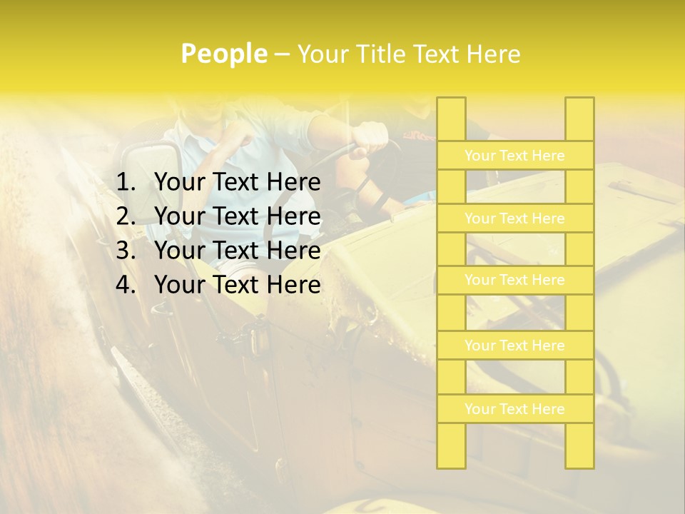 Convertible Old Man PowerPoint Template