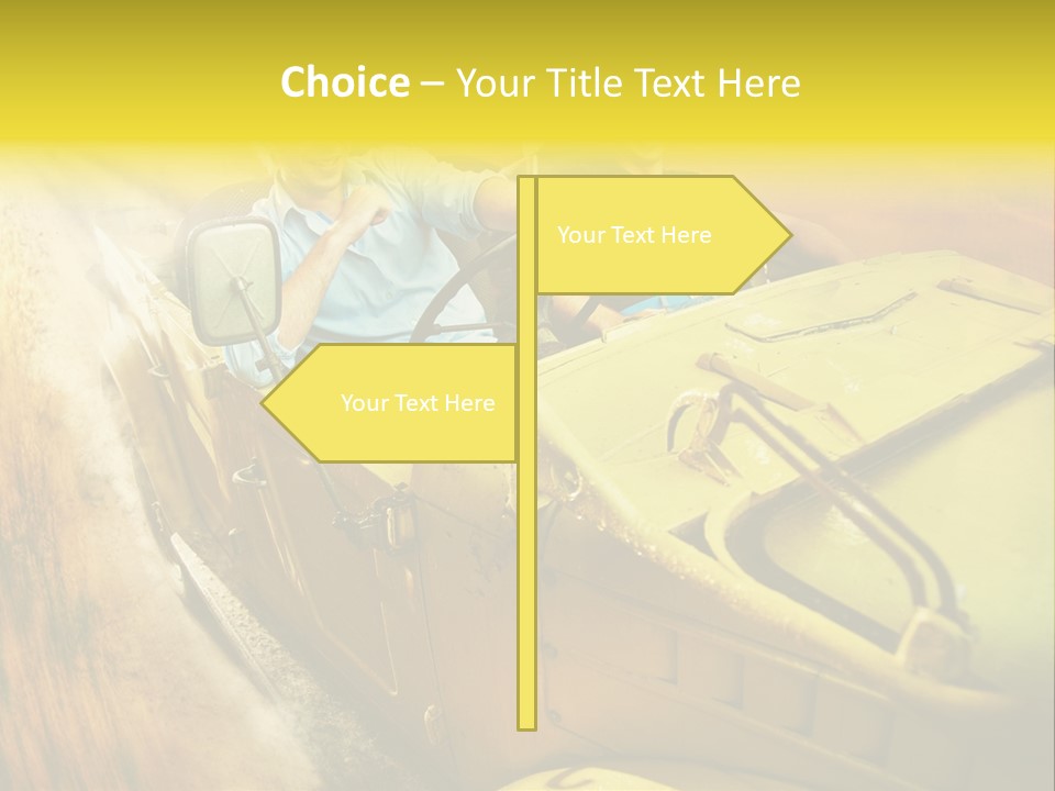 Convertible Old Man PowerPoint Template