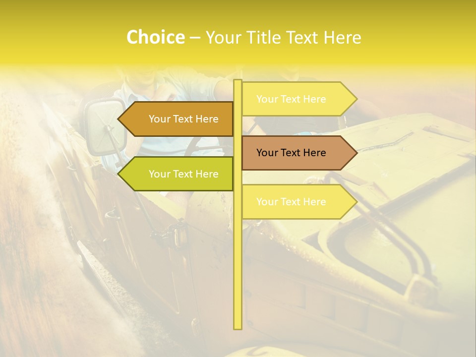 Convertible Old Man PowerPoint Template