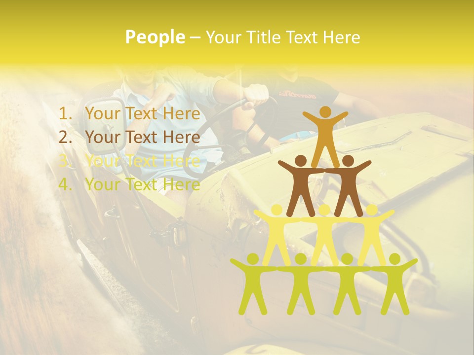 Convertible Old Man PowerPoint Template