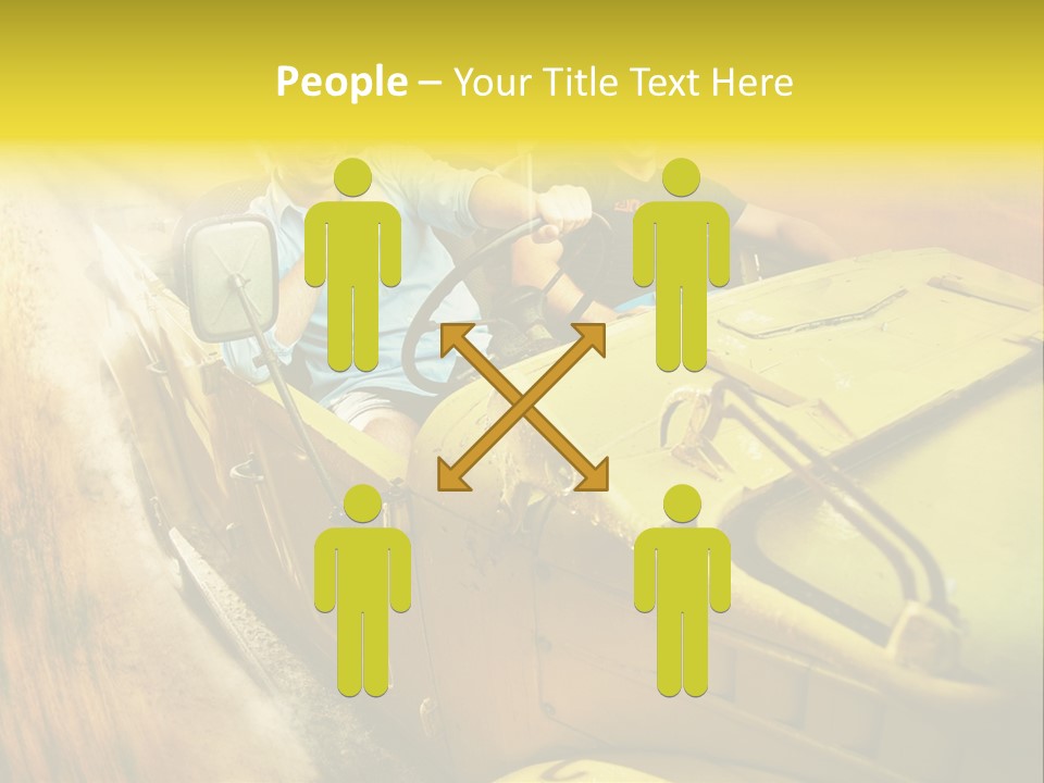 Convertible Old Man PowerPoint Template