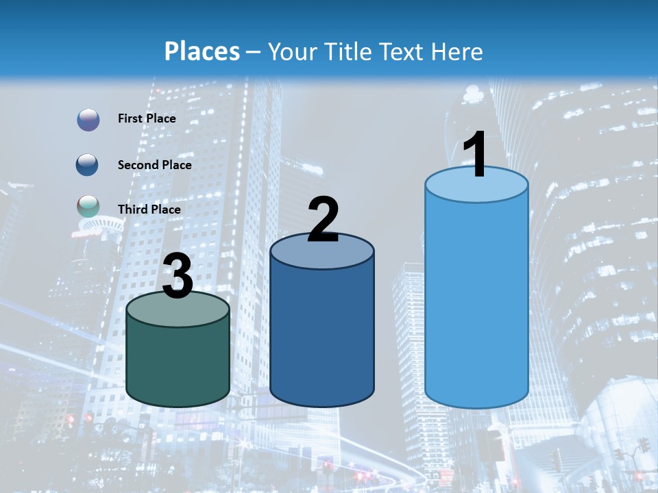 Motion Cityscape Road PowerPoint Template