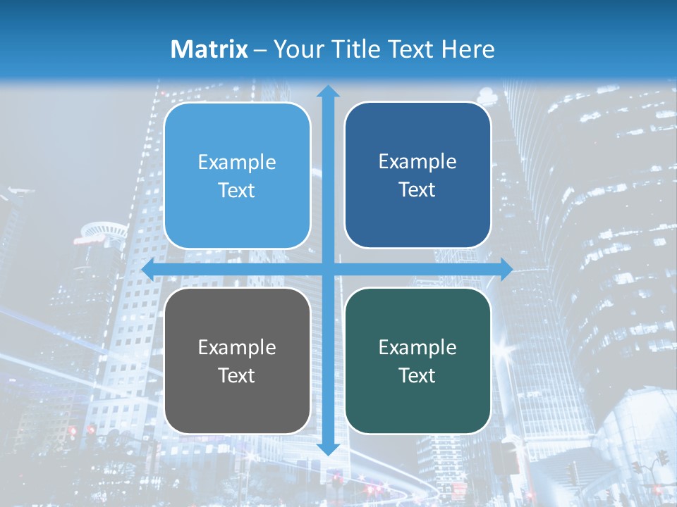 Motion Cityscape Road PowerPoint Template