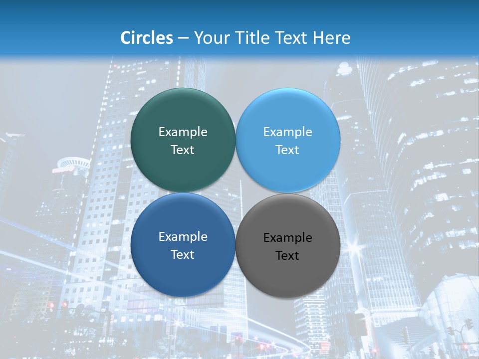 Motion Cityscape Road PowerPoint Template
