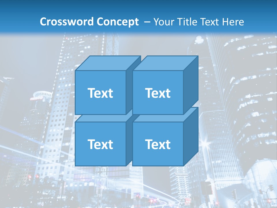 Motion Cityscape Road PowerPoint Template