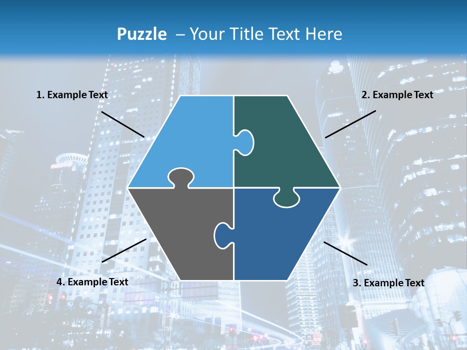 Motion Cityscape Road PowerPoint Template